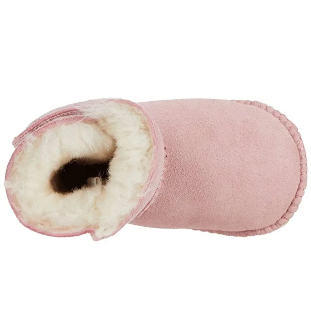 EMU Australia Boots Toddler 0-6 Months Pink Shearling Lined Snow Bootie NLW375